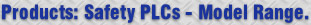 Products: Safety PLCs - Model Range